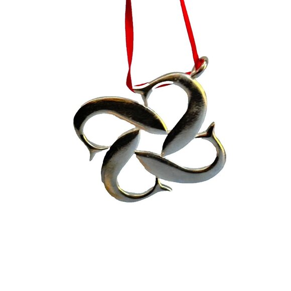 Lovell Designs Polaris North Star Pewter Christmas Cove Ornament 2 1/4" - Picture 2 of 8